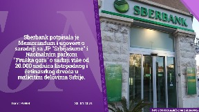 Sberbanka pomaže pošumljavanju
